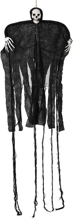 BigBuy Atosa Halloween/horror thema hang decoratie spook/skelet - enge/griezelige pop - 100 cm