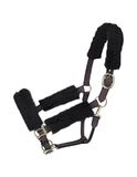 Tough1 Fleece halster, set, voor paard