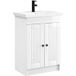 Maison Exclusive Ensemble de meubles de salle de bain "Exclusive" - Finition blanche laquée - Dimensions : 78,5 x 37,5 x 81 cm
