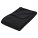 Atmosphera Polar Fleece deken of plaid - zwart - 125 x 150 cm - polyester