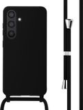 iMoshion Hoesje met Koord voor Samsung Galaxy S24 - Siliconen Back Cover - Zwart