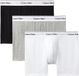 Calvin Klein Boxer Brief Heren Boxers - Grijs/Zwart/Wit - Maat S (3-Pack)