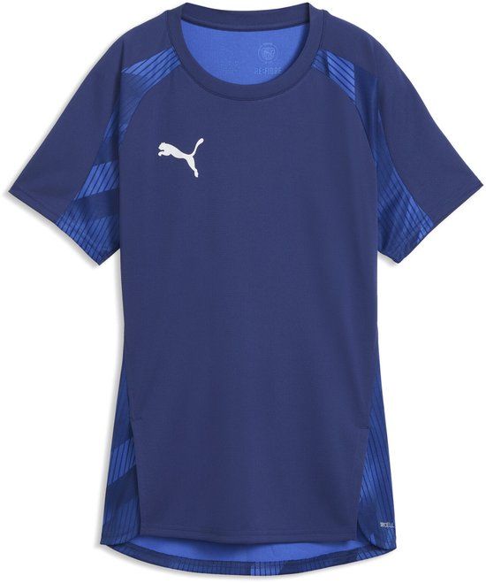 PUMA individualBLAZE Jersey Dames Sportshirt - Blue Jewel-PUMA White