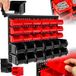 tectake® Mur d'outils d'atelier - Armoire de rangement avec 30 bacs