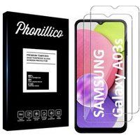Phonillico® Samsung A03S Gehard Glas [Pack 2]