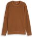 Tom Tailor T-shirt met lange mouwen in used-look - Maat M - bright camel brown