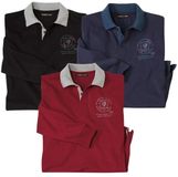 ATLAS FOR MEN - Set van 3 rugbypoloshirts North Club - Heren - Verkrijgbaar in grote maten - XXL