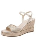 Tamaris - Dames - Plateau sandalen - Maat 42 - Grijs