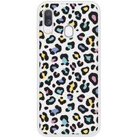 Verstevigd hoesje met sublimatie bedrukking, compatibel met Samsung Galaxy A40 Leopard colore