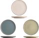 H&H set van 4 parelmoer porseleinen fruitborden, 19 cm