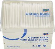 SkinCare Coton-tiges - 300 pièces - 7 cm - 100% coton et papier - Coton-tiges - Écologique - Blanc