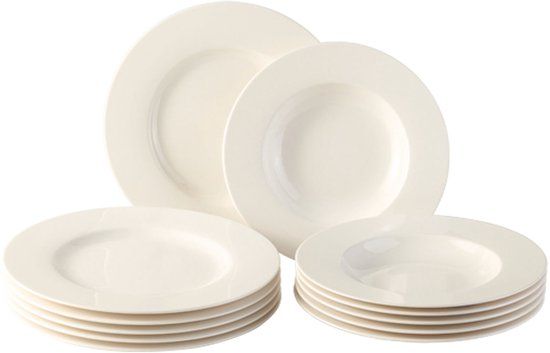 VIVO by Villeroy & Boch Group Basic White - Bord - Wit - Porselein - Ø 21 cm