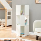 en.casa Boekenkast Fjelmarirg 109x34x34 cm wit