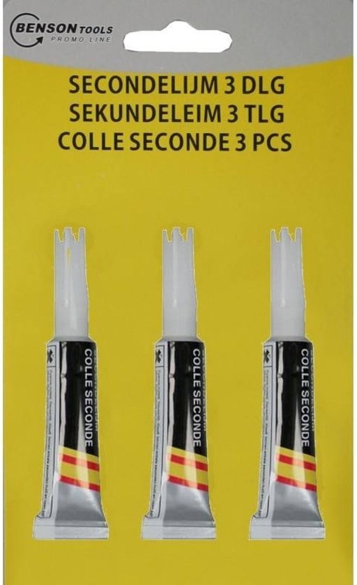 Benson Secondelijm 3 Tubes Van 3 Gram