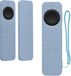kwmobile hoes geschikt voor Apple Siri Remote 3rd / 2nd Gen - Siliconen anti-slip hoes voor afstandsbediening in lichtblauw