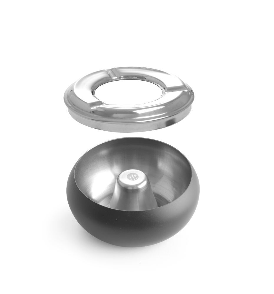 Hendi Terrasasbak Zwart | Verwijderbare Rand | Ø105x(H)58mm