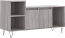 vidaXL Meuble TV 100x35x55 cm Bois Traité Gris Chêne Sonoma