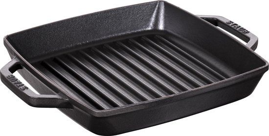 Staub Grillpan - 23x23 cm - Zwart - Gietijzer