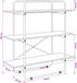 vidaXL Boekenplank - 3-laags - 100 x 35 x 105 cm - PB - Grijs Sonoma