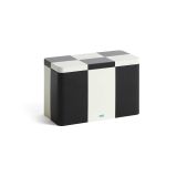 HAY Bocal Tin Container medium Noir-blanc cassé