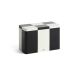 HAY Bocal Tin Container medium Noir-blanc cassé