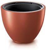 Prosperplast Heos plantenpot/bloempot - kunststof - koper - D57 x H43 cm