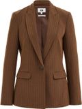 WE Fashion Dames slim fit blazer met streep