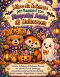 Libro Halloween Coloring Book for Kids with Cute Halloween Friends