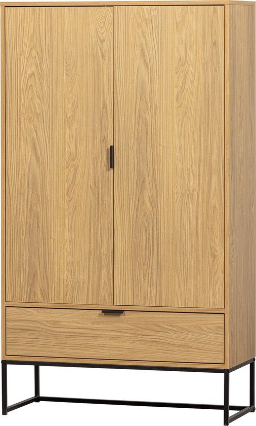 WOOOD Silas 2-Deurs Kast - Eiken - Melamine - 149x85x36