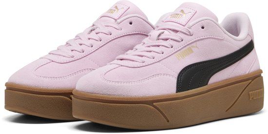 PUMA Club II Era Platform SD Wns Dames Sneakers - Pearl Pink-PUMA Black