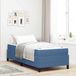 Maison Exclusive - Lit cadre avec matelas bleu 90 x 190 cm tissu
