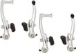 Saccon V-brake set voor en achter aluminium - zilver