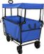 vidaXL Vouwbare winkelwagentje met remmen Zwart 105 x 56,5 x 116 cm
