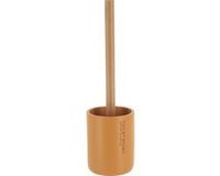 Tendance WC borstel met houder 102 series - mosterdgeel/bamboe - Polyresin - 10,4 x 36 cm