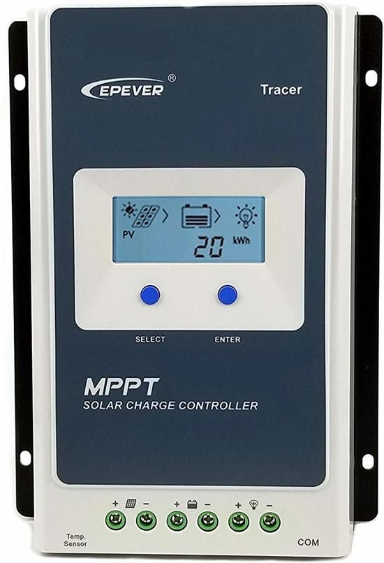 Epever MPPT Solar Charger Tracer AN Serie 10A met 12V / 24V DC Automatisch Identificatiesysteem Voltage (10A)