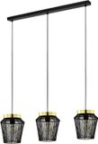 Eglo Escandidos Hanglamp - E27 - 92 cm - Zwart/Geelkoper/Goud
