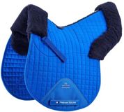 Premier Equine Geïntegreerd synthetisch schapenvacht zadeldek GP/Jump Numnah Full Koningsblauw