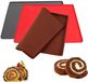 Tapis de pâtisserie en silicone sans marque - Résistant à la chaleur - Lot de 3 - 40 cm x 30 cm - Alimentaire
