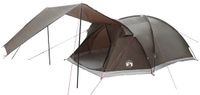 vidaXL Tunneltent 8-persoons Bruin/Grijs Polyester