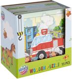 Moxy Houten puzzel 9 stukjes 15x15cm