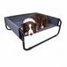 Sogni e Capricci Verhoogd huisdier Bed Comfort, Grijs, 85x85x33cm