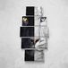 Homemania Feline-afbeelding, 5 dieren, voor woonkamer, meerkleurig, 100 x 3 x 60 cm, HM205PKNV-37, polyester, hout