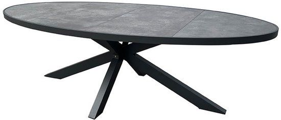 Oosterik Home - Foxton dining tafel ovaal midnight grey 241 x 116 cm