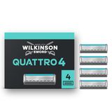 Wilkinson Sword Quattro Titanium - 4 stuks - Scheermesjes