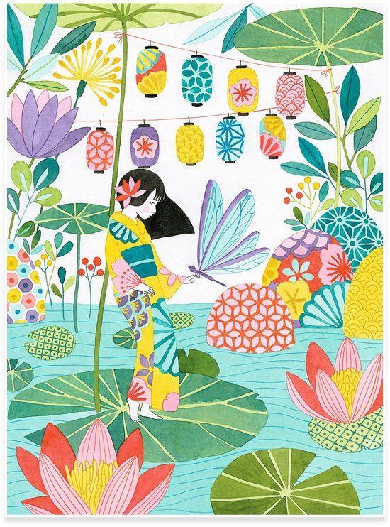 Djeco kleurplaten Japan - creatieve kunstset voor kinderen.