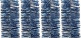 Merkloos Kaemingk B.V. 4x decoris kerstslinger-guirlande - donkerblauw - glanzend lametta - 270 cm