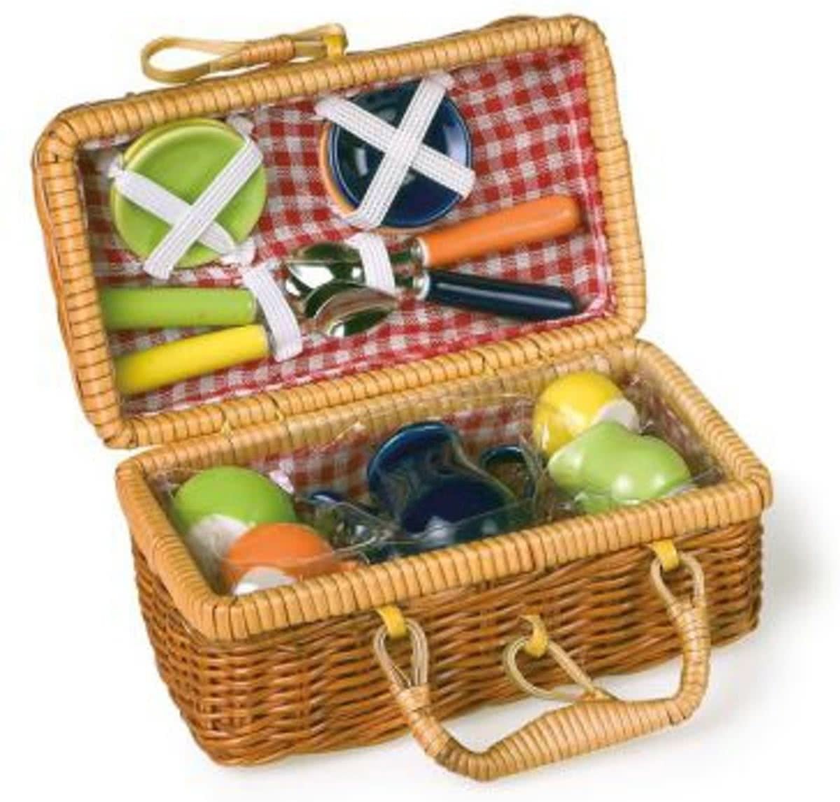 - Picknickmand met Serviesgoed