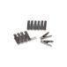 Homéa, Set van 12 wasknijpers van metaal, antimarkeringen, 6,1 cm