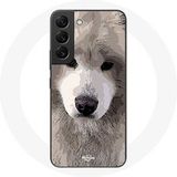Maniacase Etui voor Samsung Galaxy S22 Samojeed Grijze Honden