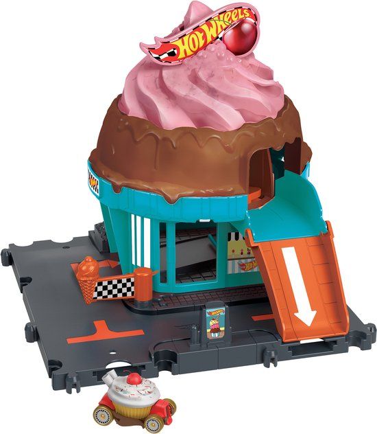 Hot Wheels City Centrum Speelset - Ice Crream Swirl